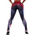 Gym fitness customized striped with letter yoga pants tights butt lift sweatpants women